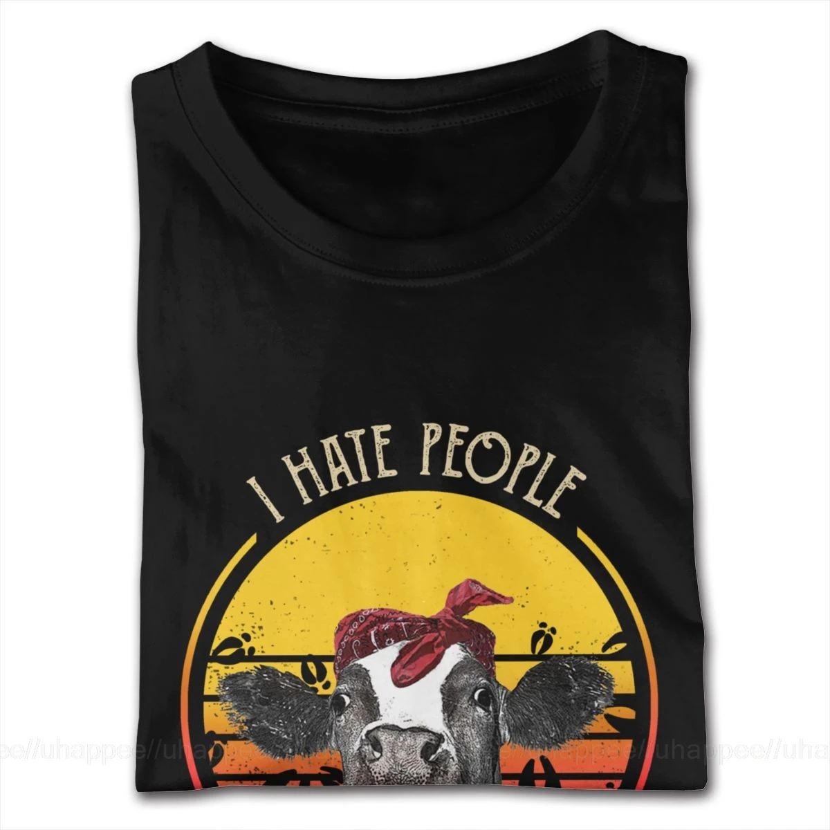 Футболка с надписью I Hate People для фитнеса футболки короткими рукавами дешевая