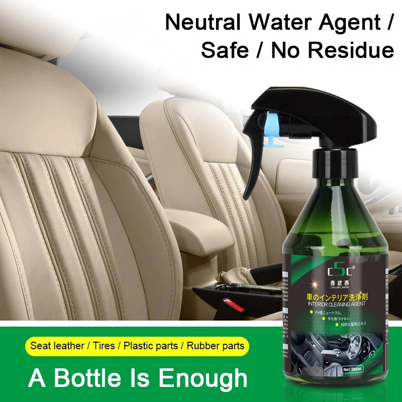 Interior Maintenance Cleaner Auto Leather Spray Foam Cleaning Tools Seat Sofa Dashboard Upholstery Refurbishing Repair Cream