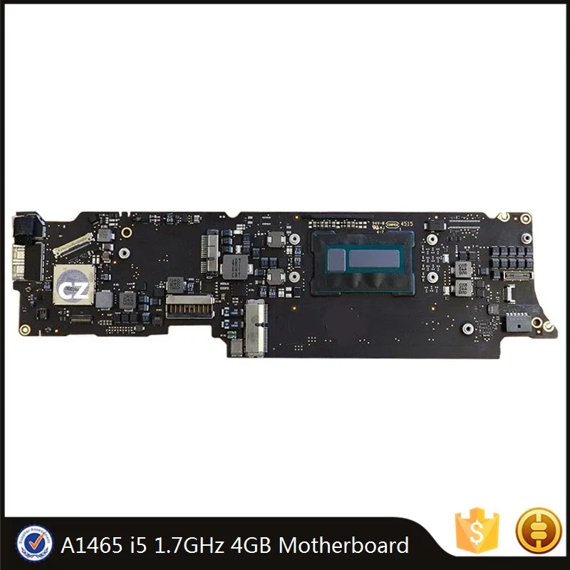 

Original A1465 Logic Board for MacBook Air 11" i5 1.7GHz 4GB RAM Motherboard 820-3208-A 2012 Year MainBoard Used Tested Repair