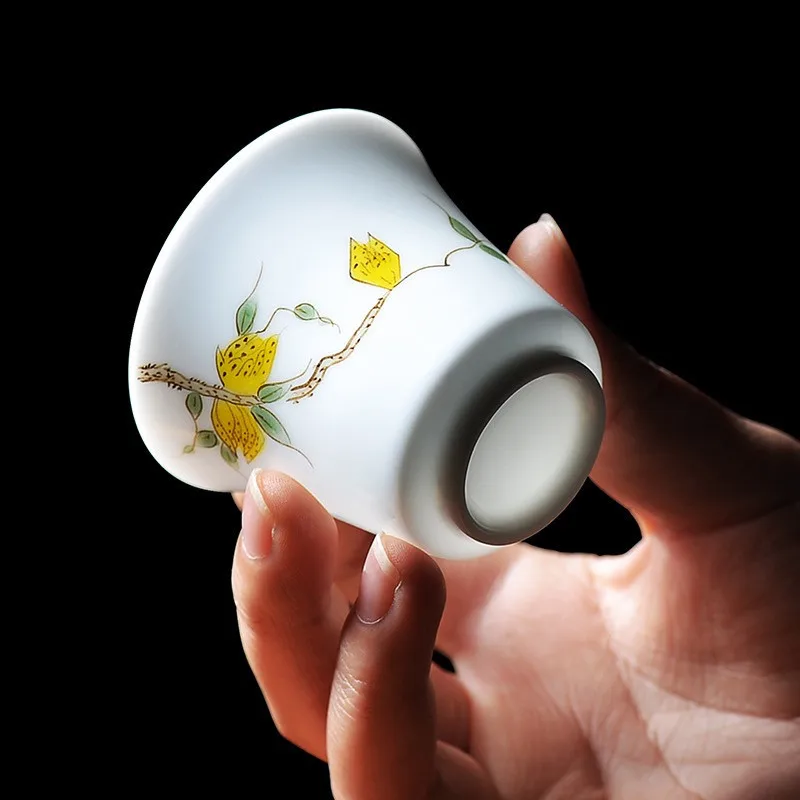 Керамическая чашка для офиса Jingdezhen из фарфора ручная роспись Пастельная