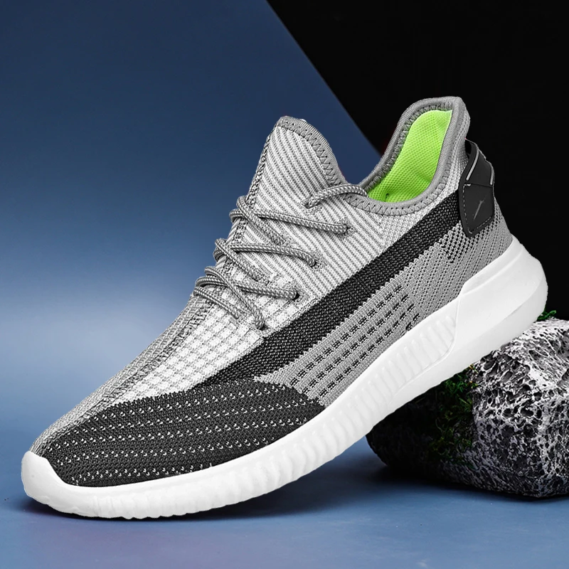 Мужские легкие кроссовки повседневная сетчатая Удобная прогулочная обувь