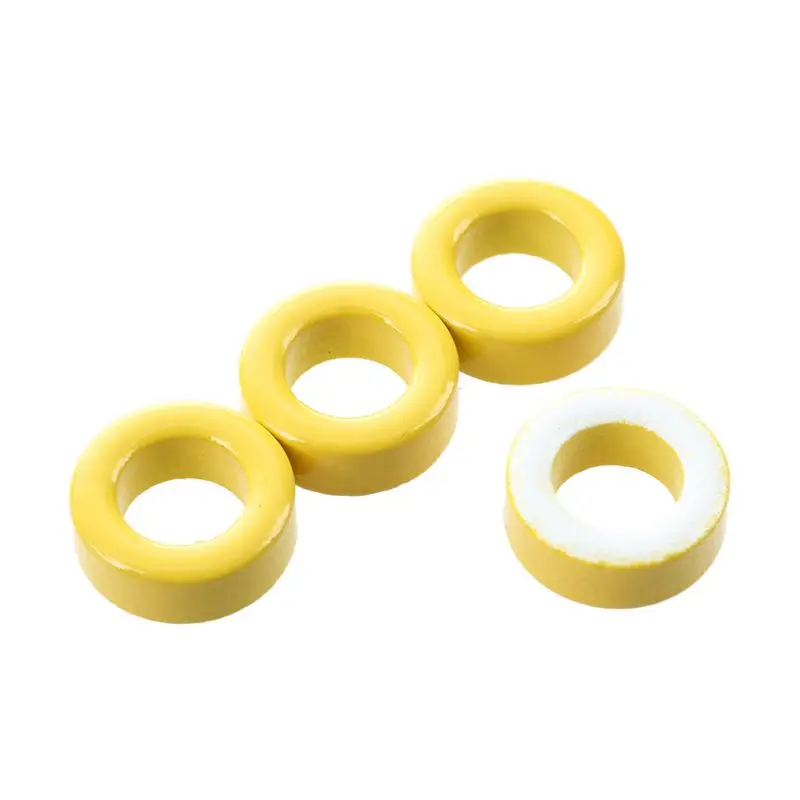 Quality 7mm Inner Diameter Ferrite Ring Iron Toroid Cores Yellow White 50PCS | Ballasts
