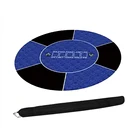 120см Классик синий Техасский Холдем покерный стол 3мм резина сукно для покера  Настольная игра скатерть макеты Poker Table Cloth 2кг