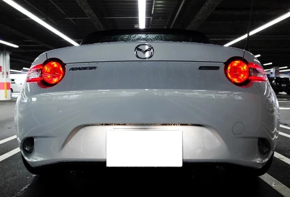 

2x LED License Number Plate Light For Mazda MX-5 Miata 2016 2017 2018 2019 2020 Replace OEM Halogen License Plate Lamp