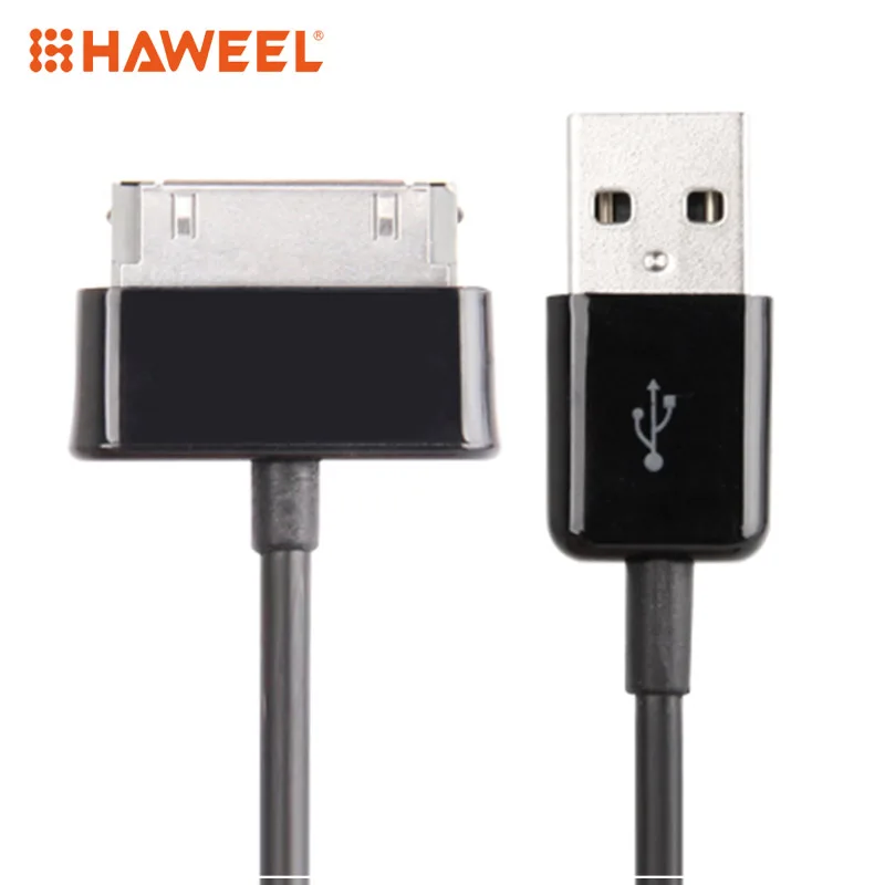 HAWEEL 1 м 30 Pin к USB для передачи данных кабель синхронизации зарядки Galaxy Tab 7 0 Plus/Galaxy 10