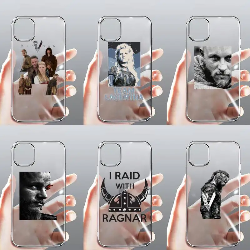 

Ragnar Vikimgs Phone Case Transparent for iPhone Samsung A S 11 12 6 7 8 9 30 Pro X Max XR Plus lite Clear mobile bag