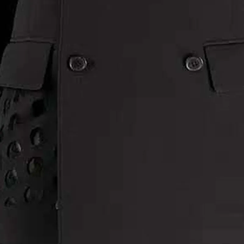 

[DEAT] Hollow Out Solid V-neck Collar Coat For Women Double Breasted Pockets High Street New Fashion Tide 2021 Spring GX139