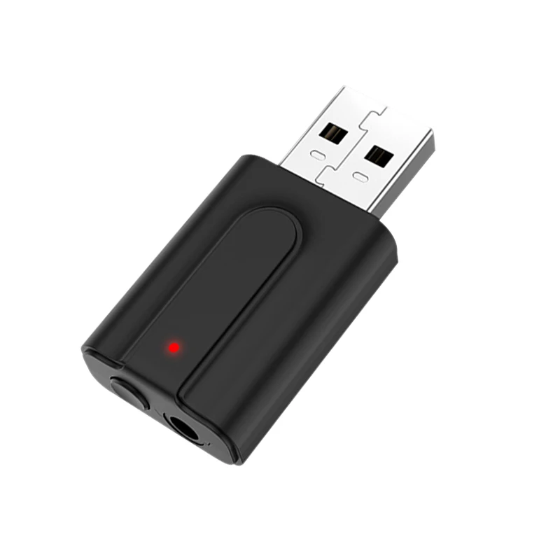2 в 1 USB Bluetooth V5.0 приемник передатчик автомобиля беспроводной аудио AUX адаптер JR