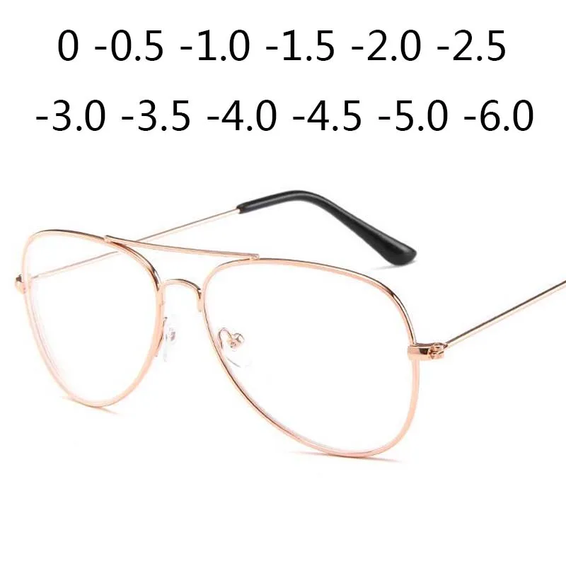 Большие модные металлические очки в стиле ретро с прозрачными линзами