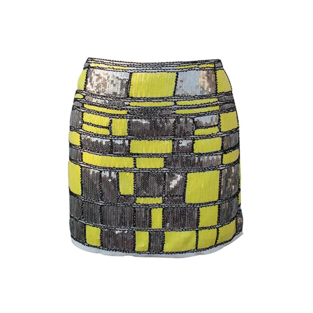 Сексуальные блестящие юбки-бутоны Женская Блестящая юбка-мини с блестками для