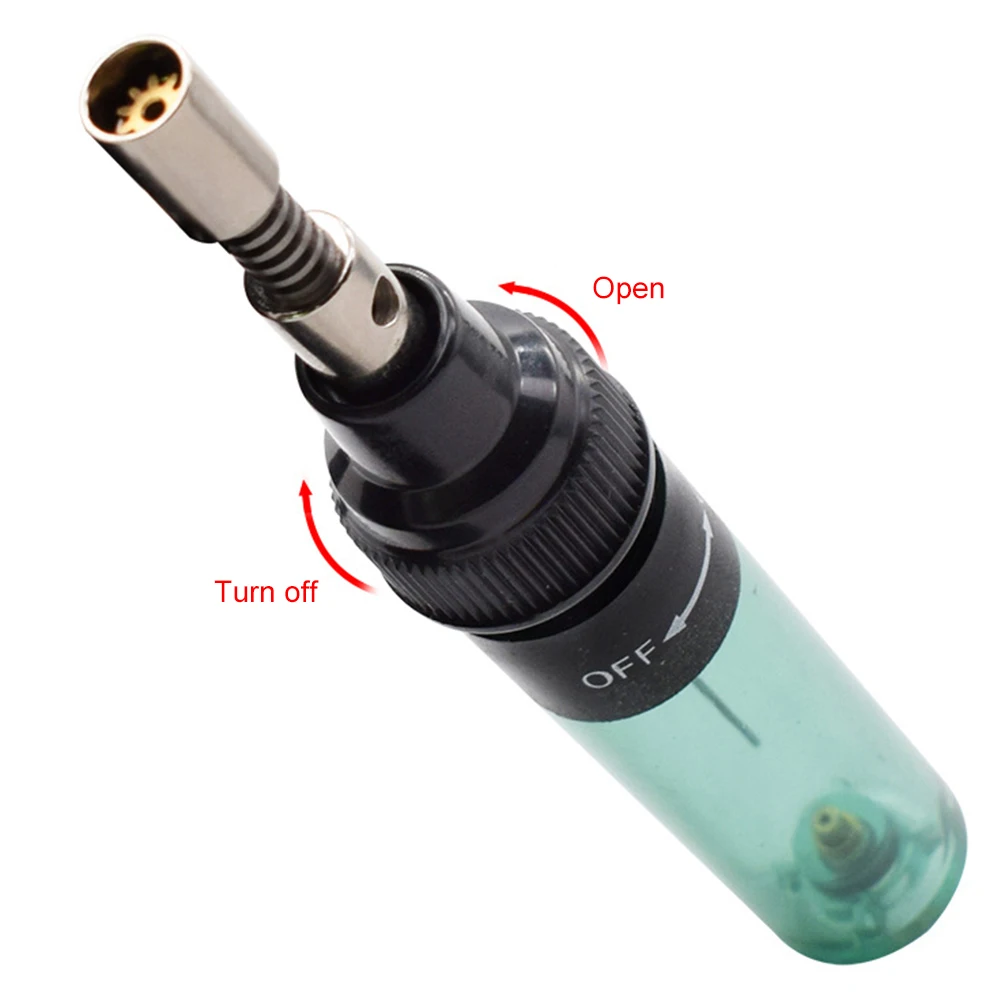 

8ML Butane Gas Blow Torch Soldering Solder Iron Gun with Tip Professional Welding Tool Solder Station Pen Shaped DIY Tools Set