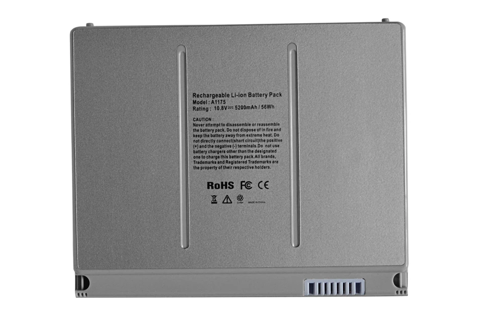 56WH ноутбук Батарея A1175 для Apple MA348 MA348*/A MA348G/A для MACBOOK Pro 1" A1150 A1260 MA463 MA463LL MA464 MA600 MA601