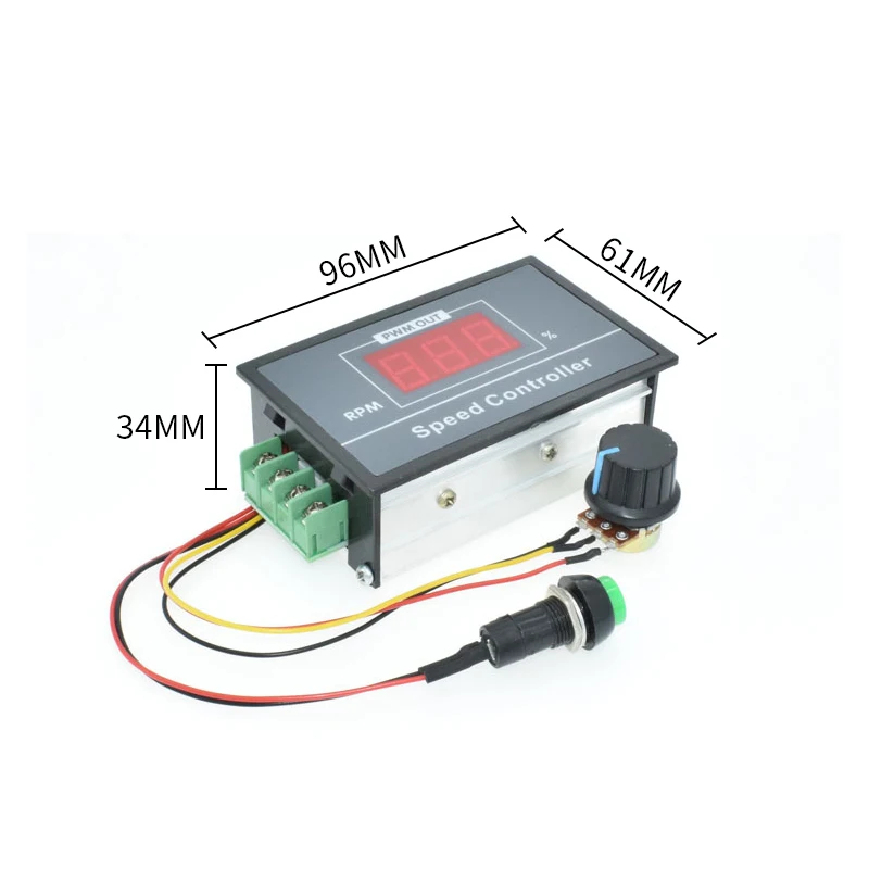 30A цифровой светодиодный дисплей 0 ~ 100% Регулируемый DC 6V 12V 24V 48V контроллер