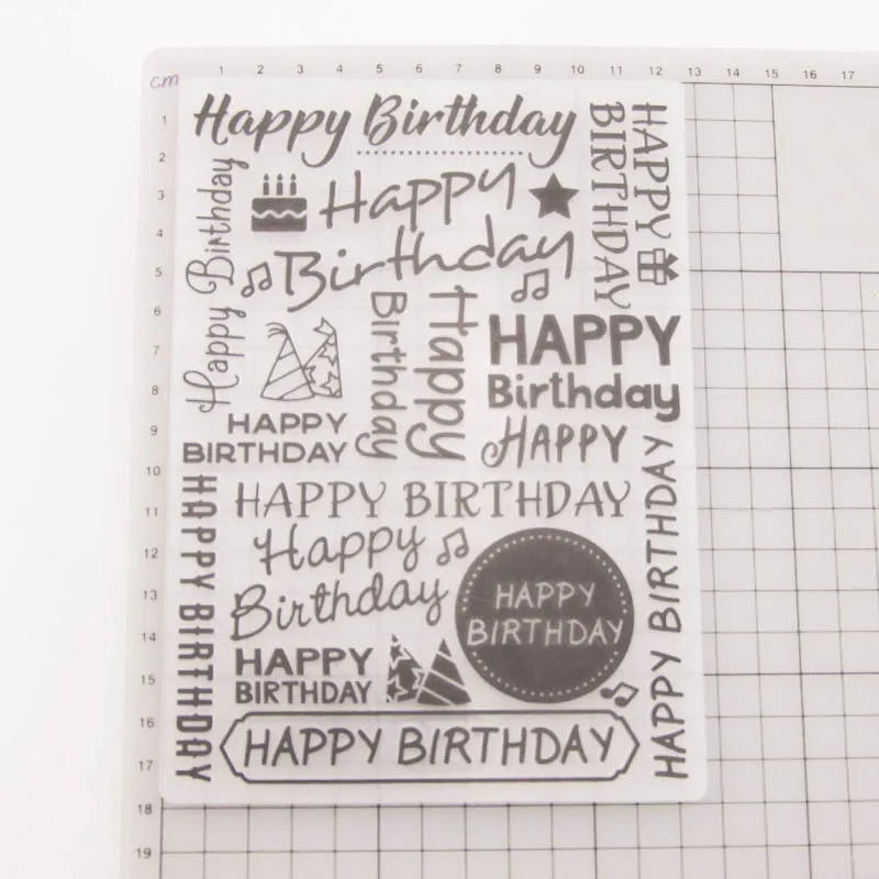 1 шт. многофункциональный шаблон счастливого дня рождения фотография