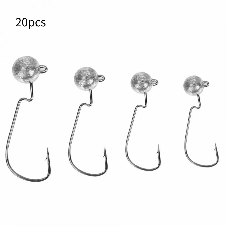 20 шт./кор. металлический рыболовный крючок прочный Сверхлегкий Карп Рыбалка Lead Jig