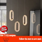 Nordic LED, подвесные светильники для гостиной, столовой, спальни, прикроватное металлическое + Акриловое Золото, осветительные приборы, домашние украшения