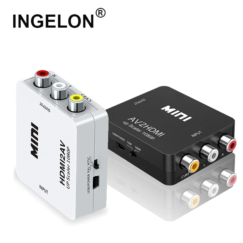 HDMI совместимый конвертер VGA AV RCA сплиттер 1080P Аудио VGA2AV/CVBS адаптер для ПК к HD ТВ