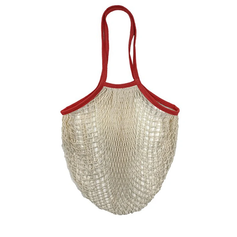 

Portable Reusable Grocery Bags Fruit Vegetable Bag Handbag Long Handle Net Tote