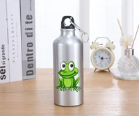 bicycle water bottle portable leak proof outdoor funny cartoon print sport shaker drink bottle 600ml for cycling hiking camping