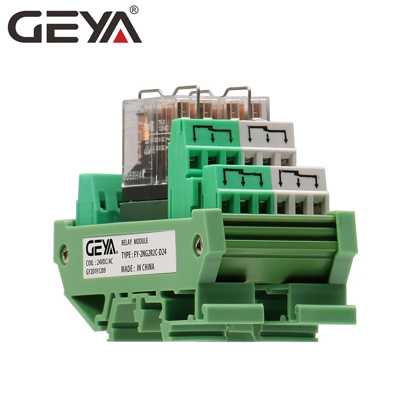 GEYA 2NG2R 2 каналов Omron Реле модуль 2NO 2NC DPDT реле ПЛК Интерфейс 12V 24V AC/DC|Реле| |