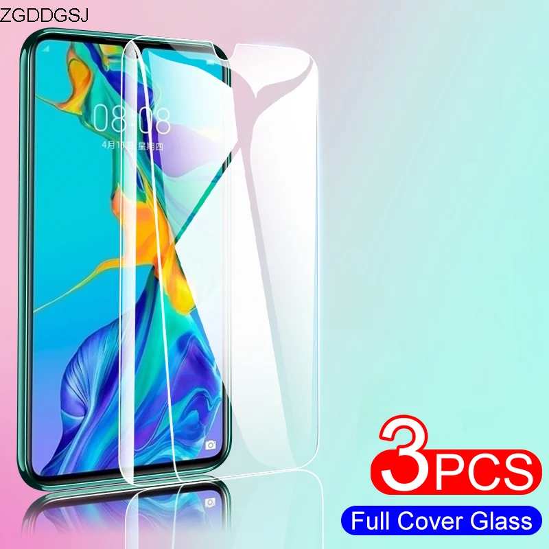 

3pcs Full Tempered Glass For Huawei P20 P30 P40 Lite P10 Screen Protector For P40 Lite 10 Protective Glass P20 P9 P8 Lite Film