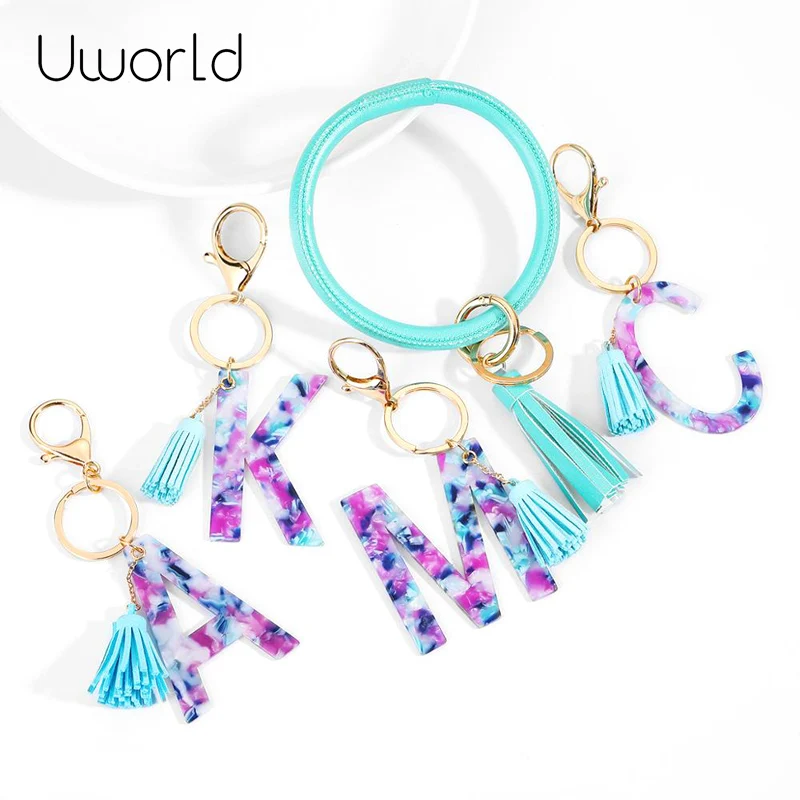 Модный Зеленый браслет брелок для женщин девушек из искусственной кожи O большое