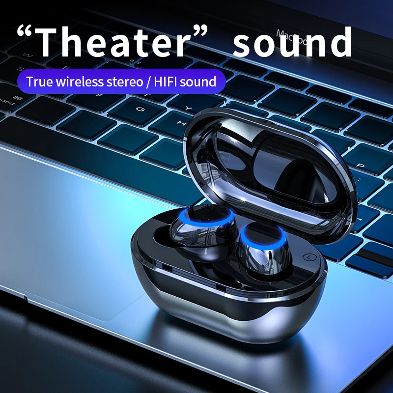 

Wireless TWS Bluetooth-Compatible 5.0 Headphone Gaming Headset Stereo Sports Earphone Earbuds With Mic For iPhone Xiaomi Samsung