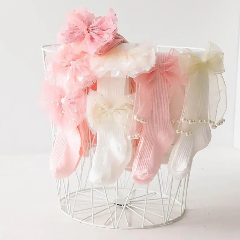 

Leggings Girls Pantyhose Baby Pants In Child Clothing Cotton Princess Flower Lace Dance Socks 0-10Y