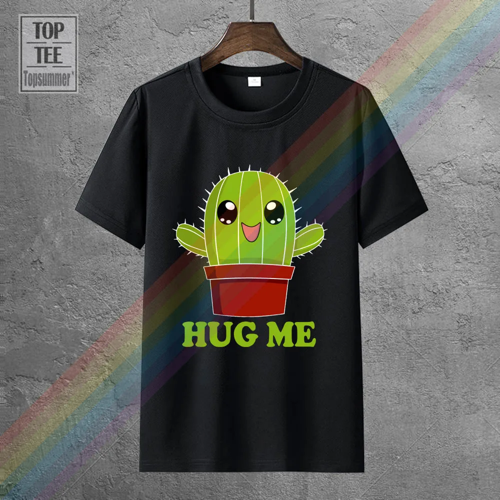 

Newest 2017 Men'S Fashion T Shirt Cactus Hug Me T Shirt Funny Tshirt Cactus Shirt Funny Shirt The Mountain