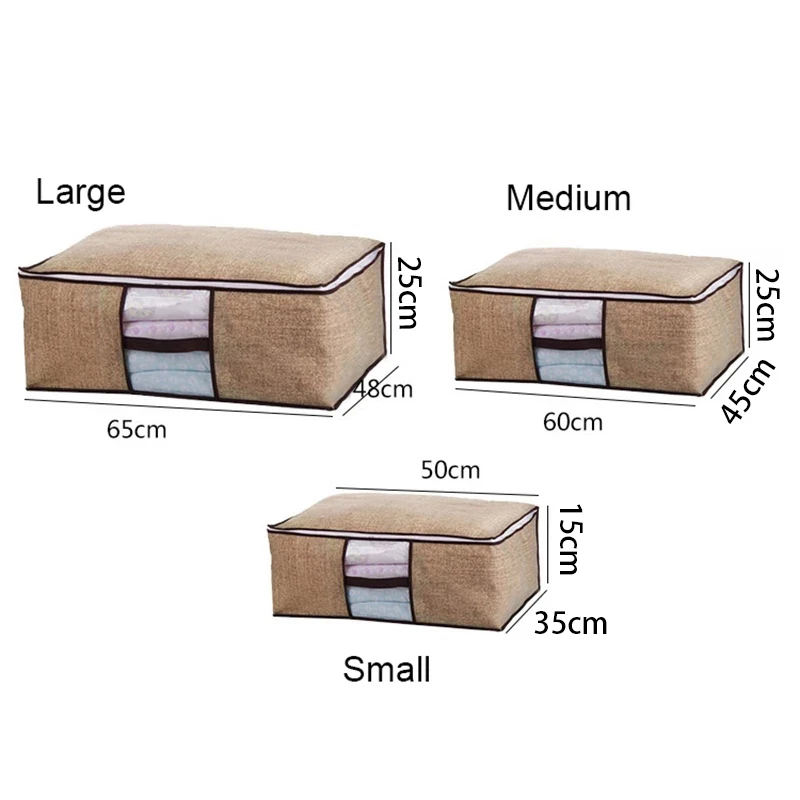 

Foldable non-woven storage bag large non-woven fabric foldable dust-proof mildew-proof printed moisture-proof quilt storage bag