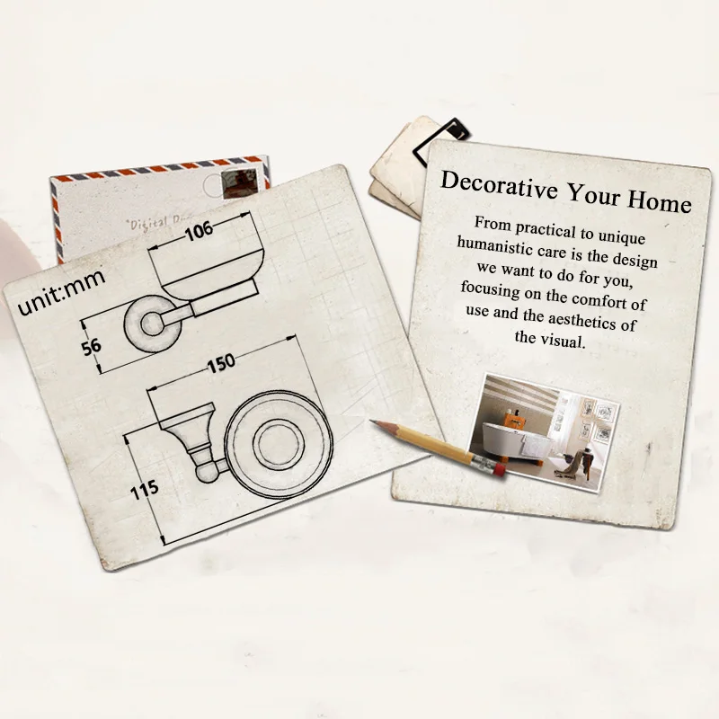 Античный держатель для мыла бронзовый черный матовый и посуды с керамическими