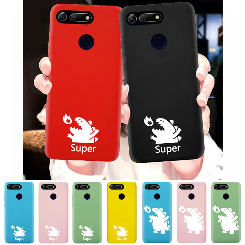 Супер милый чехол для huawei Honor 20 10 9 Lite Note V20 V10 V9 V8 силиконовый телефона мягкий
