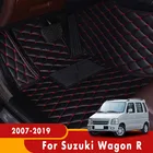 Коврики на заказ для Suzuki Wagon R 2019 2018 2017 2016 2015 2014 2013 2012 2011 2010 2009 2008 кожаные автомобильные коврики