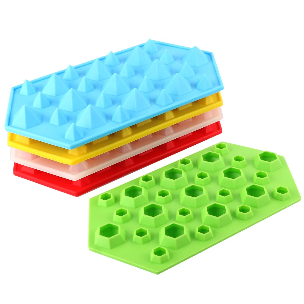 3D бриллианты поднос для мороженого силиконовые формы кубиков льда вечерние бар