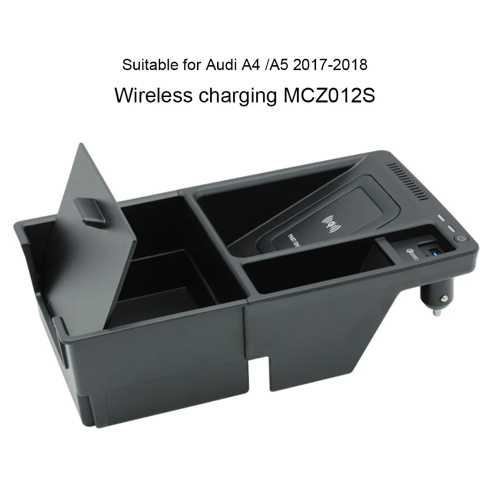 

Car Fast Charging Module MCZ012S 15W QI Wireless Charger Phone Charging Adapter for Audi A4 /A5 2017 - 2018