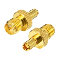 100pcs 3g 4g antenna rf adapter connector rp sma female to ts9 male rf straight antenna connector gold plated