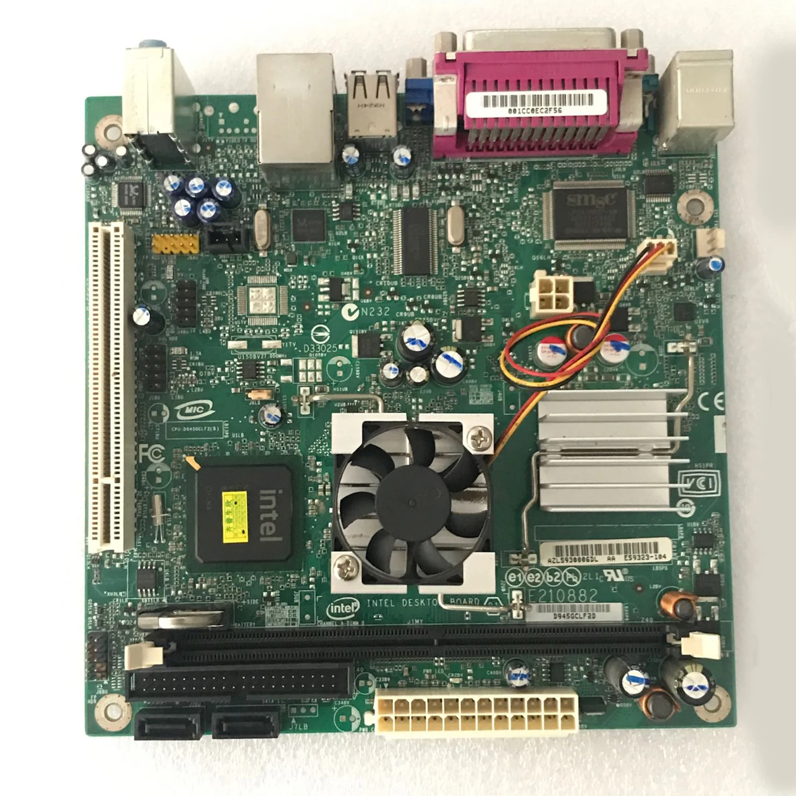

Используется для Intel D945GCLF 17*17, загружаемая машина, POS материнская плата DDR2, одноъядерная
