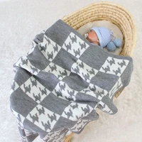 knitted baby blanket newborn swaddle wrap blankets super soft toddler infant bedding quilt for bed sofa basket stroller blankets