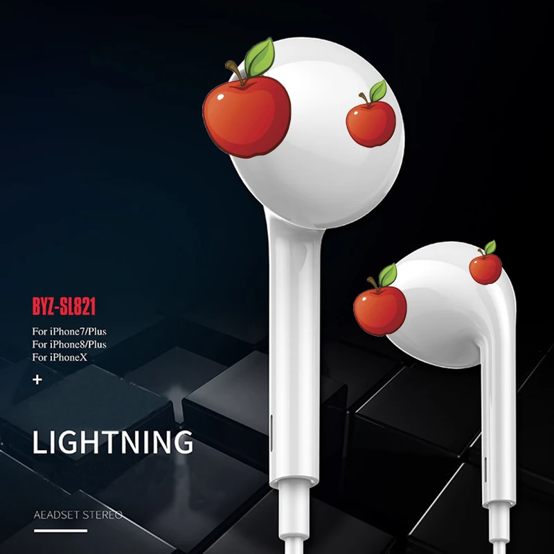 Acespower Pop Up Window наушники для iPhone 7 8 Plus X XR XS MAX iOS белые наушники-вкладыши Hi-Fi стерео проводные наушники подключаются напрямую