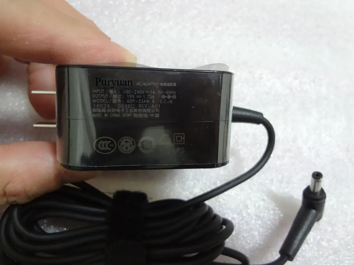 Новый оригинальный Puryuan 19V 1.75A 33 Вт ADP-33AW в Y 4 0 мм адаптер переменного тока питания