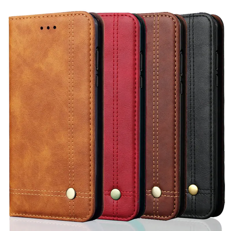 

For Xiaomi Redmi Note 8 Pro Case Luxury Leather Retro Stand Wallet Flip Cover Case For Redmi Note 8 Magnetic Filp Case Fundas