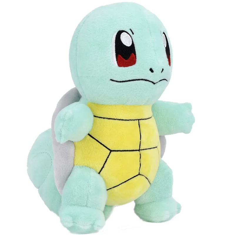 Kawaii Pikachu Charmander Squirtle Bulbasaur Lapras плюшевая кукла мягкая качественная Игрушка Аниме игровой периферический продукт подарки - Цвет: Squirtle 23cm