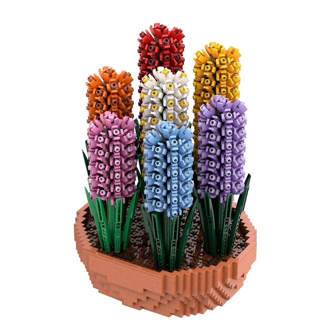 

4290Pcs MOC-84613 Hyacinth Bonsai Bouquet Desktop Building Blocks Kit Compatible with 10280 10281 (Designed by Ben_Stephenson)