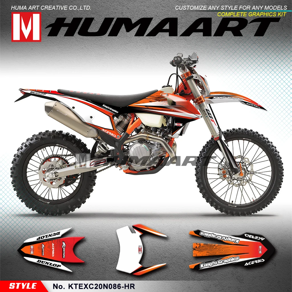 

Набор наклеек HUMAART Racing Graphics MX для фотографий, фотосессия 150 300 500 SX SXF 125 250 350 450 2019 до 2022