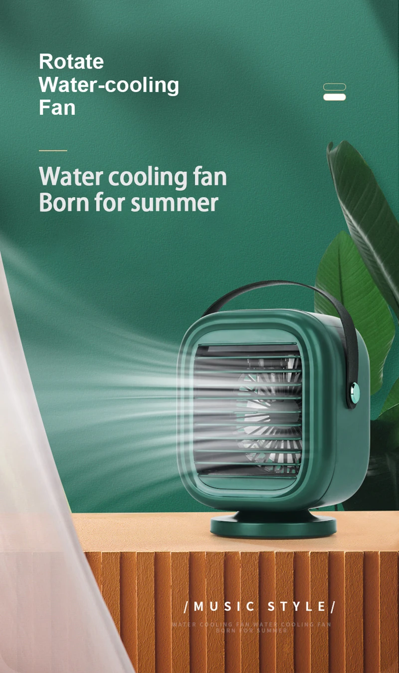 

1Pcs USB Mini Lefeng Rotating Water Cooling Fan Desktop Humidification Cooling Fan Office Desk Portable Air Conditioning Fan
