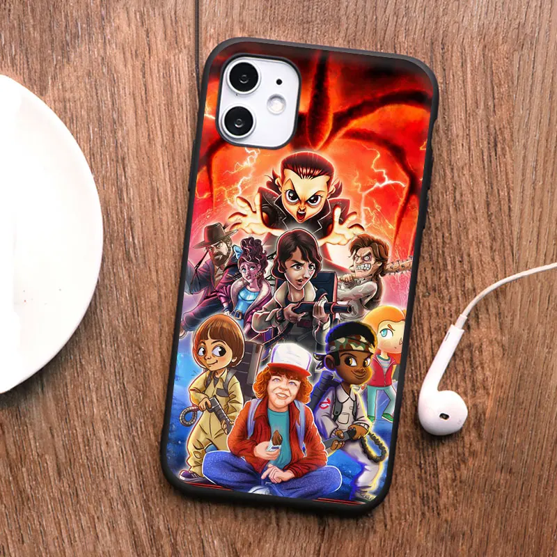 Stranger Things TV Show Poster Phone Case For iphone 13 pro max 12 Pro XR 11 PRO MAX 6s 8 7 Plus SE X XS TPU Silicone Cover | Мобильные
