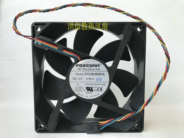 

Оригинальный foxconn12cm 12V 0.90a pv123812dspf 01 вентилятор Dell