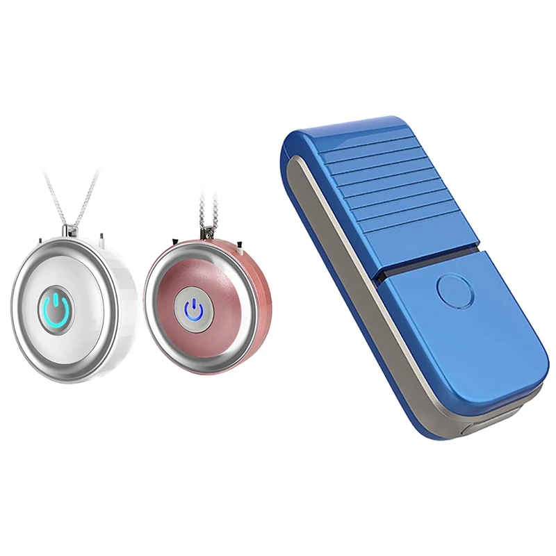

1 Set 66 X 26 X 16Mm Portable Air Purifier Neck & 1 Set 6 X 5.5 X 1.6Cm Necklace Air Purifier