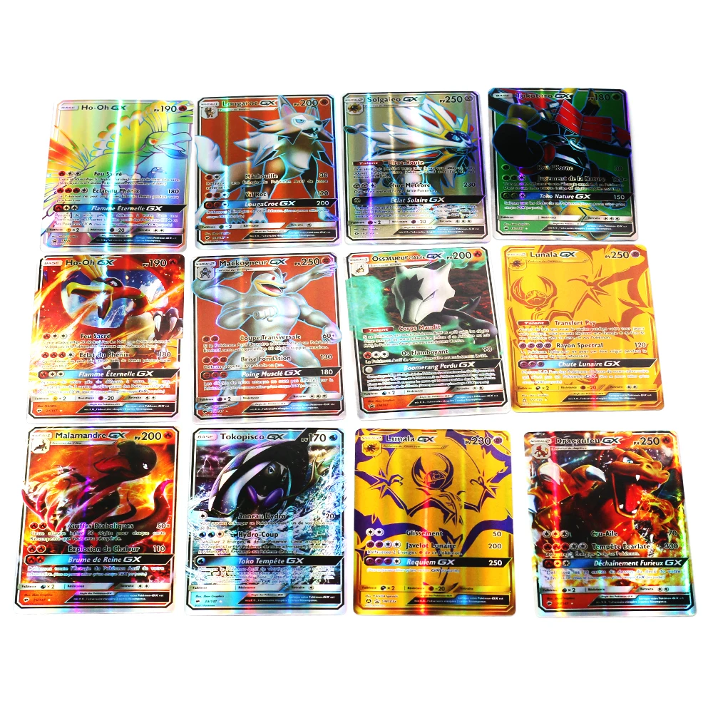 

20 Pieces GX MEGA Shiny Cards TAKARA TOMY Game Battle Card Trading Cards Game Children Pokemons Toy