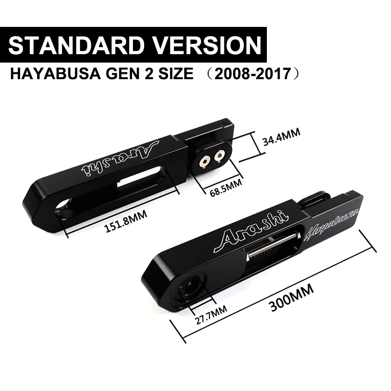 

Комплект расширения маятника Arashi для SUZUKI HAYABUSA 1999-2024, расширенный поворотный рычаг GSX1300R 2000 2001 2002 2003 2004 2005 2006